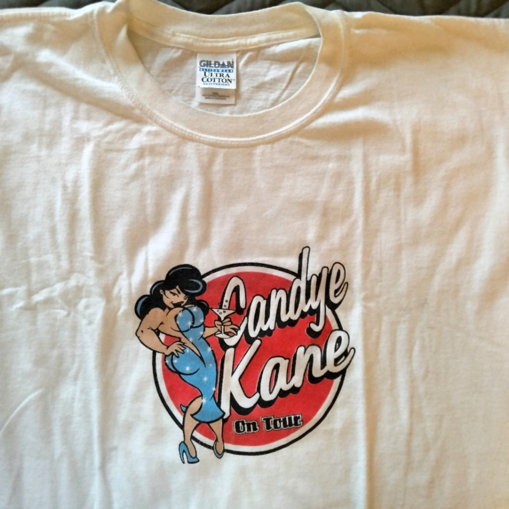Gildan XXL white short sleeve festival T-shirt